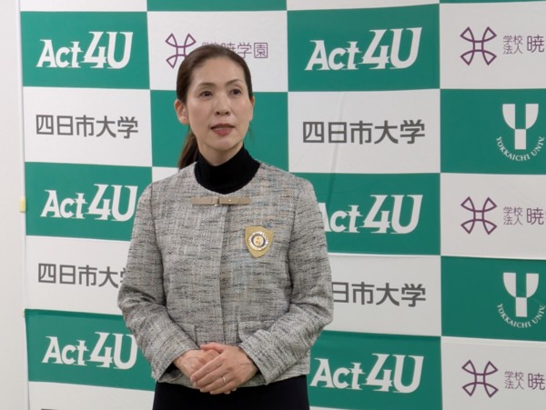 松田ソロプチミスト会長の挨拶の様子